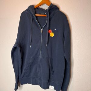 official BTS Permission to Dance On Stage Las Vegas Navy Zip-Up Hoodie